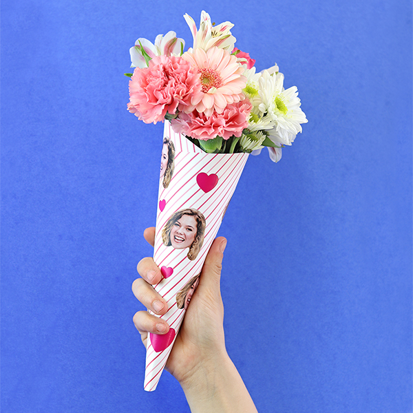 DIY Printable Bouquet Wrap - My Sticker Face
